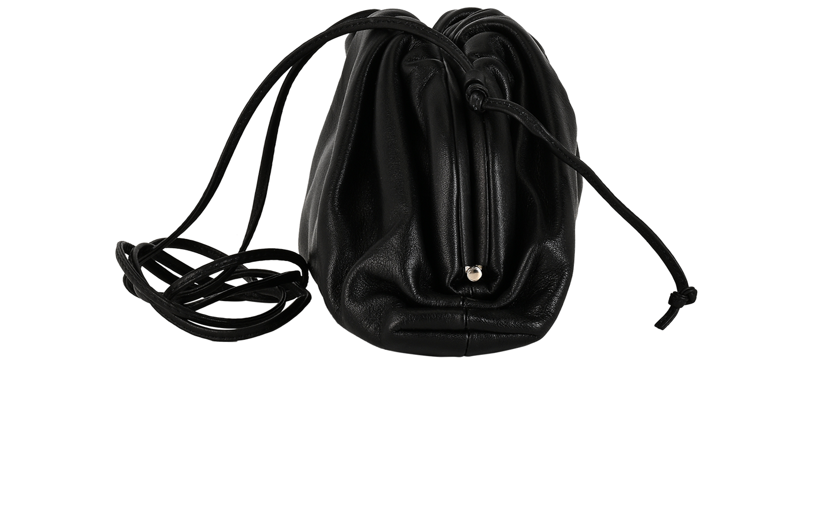 Mini Pouch, &pound;550, Handbags, Black, Leather, Side view